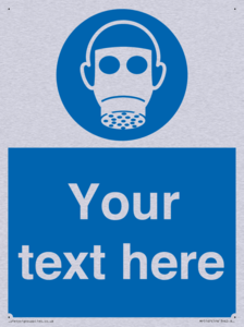 Custom Respirator Required Sign